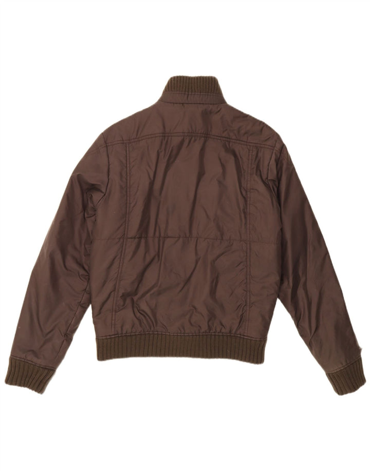 Lee Mens Bomber Jacket UK 38 Medium Brown Polyamide