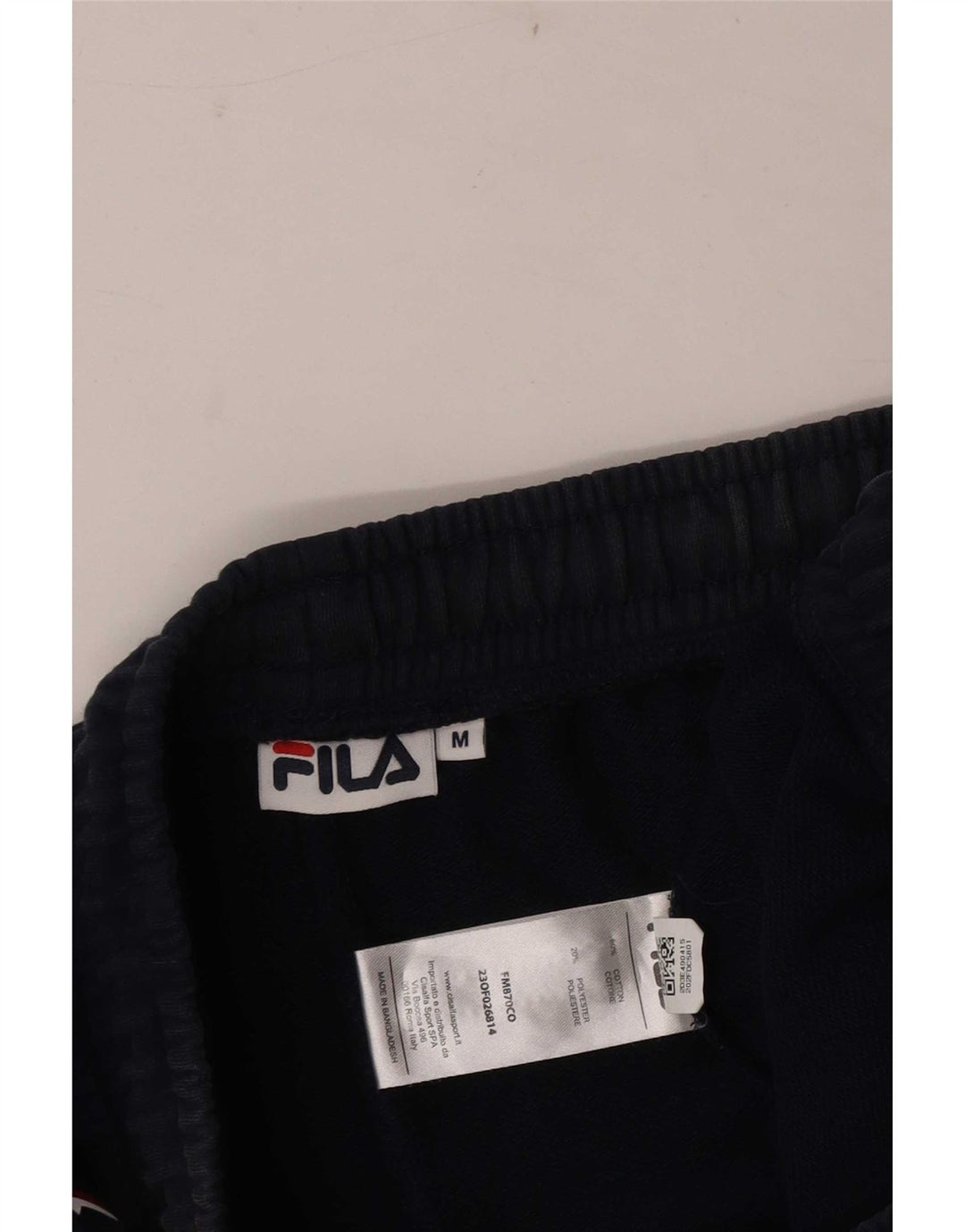 Ανδρικό γραφικό αθλητικό σορτς Fila, μεσαίο ναυτικό, βαμβακερό