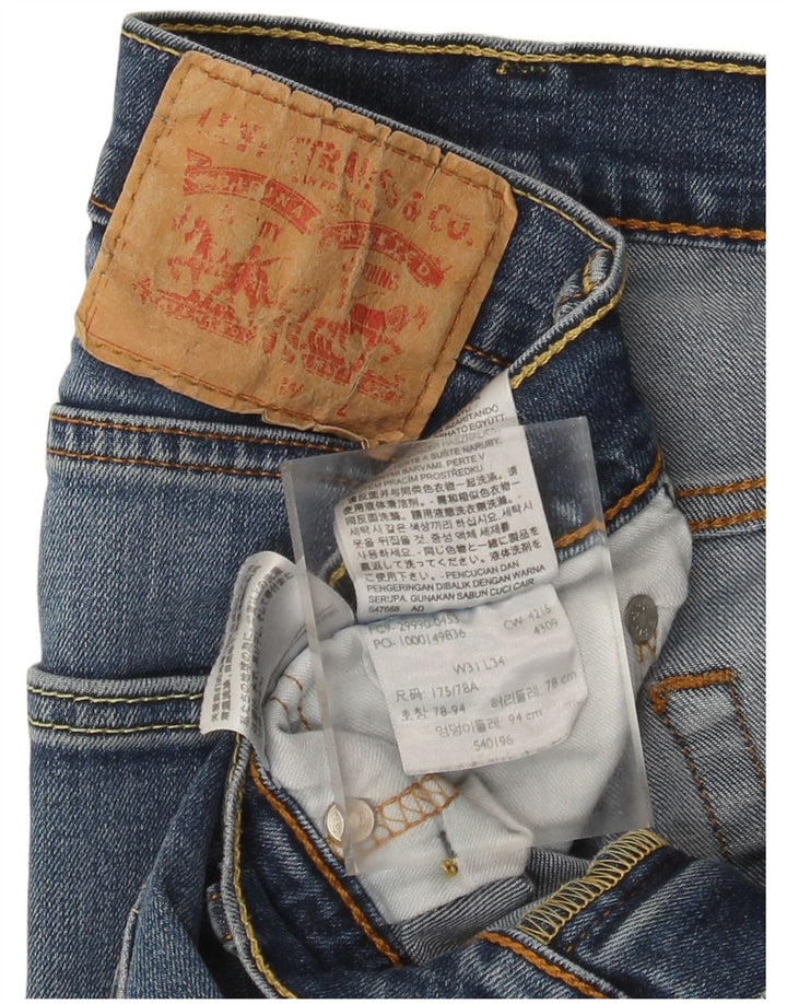 Ανδρικό τζιν Levi's Straight W31 L34 Μπλε βαμβακερό