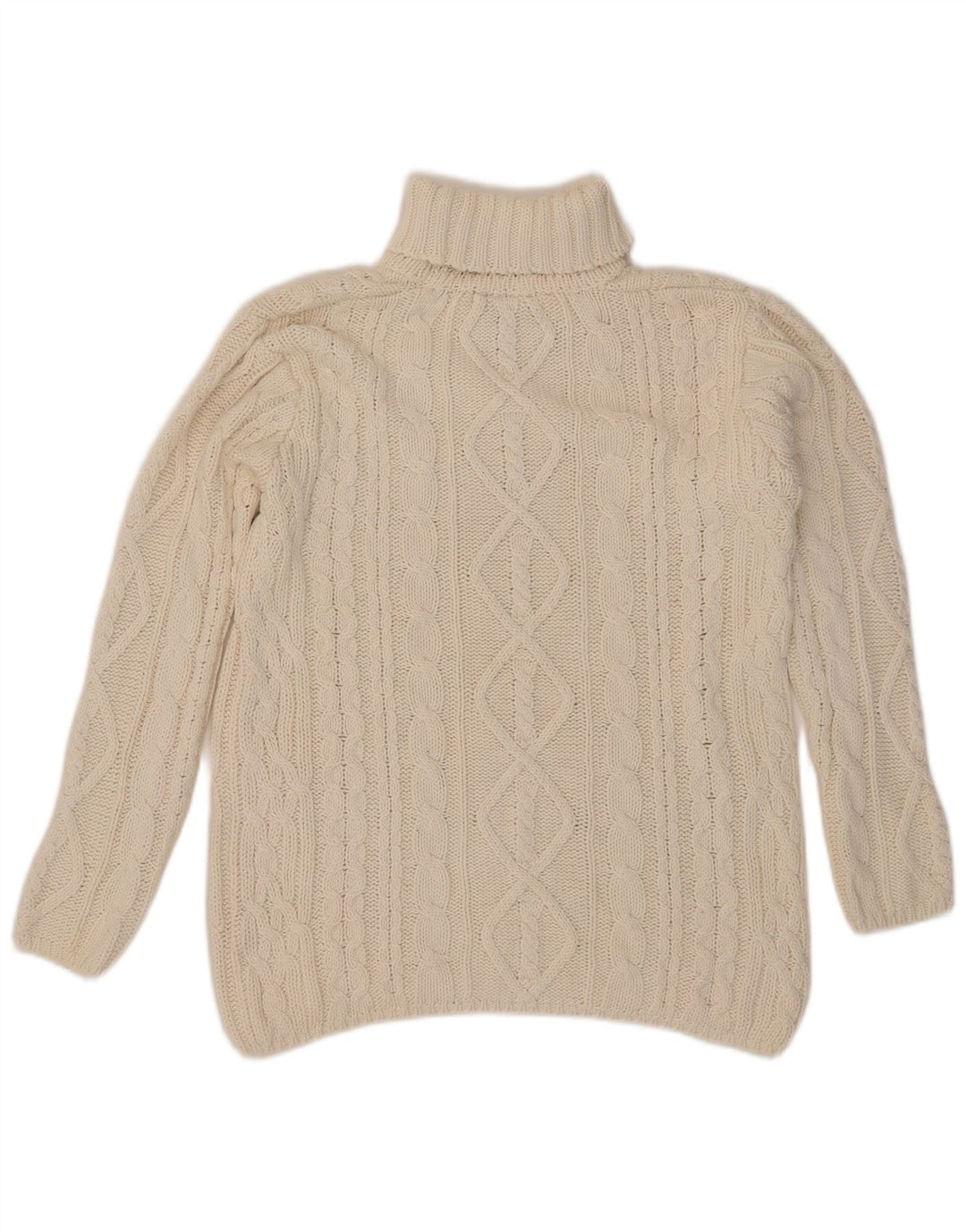 Ανδρικό πουλόβερ με ρολό λαιμόκοψη L.O.G.G Medium Off White Ramie