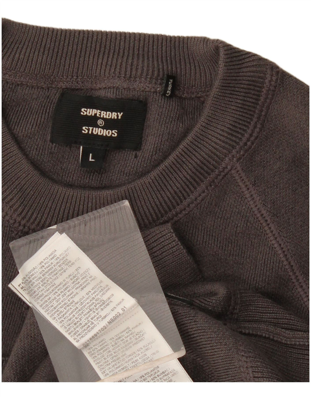 Ανδρικό φούτερ Superdry Jumper μεγάλο γκρι βαμβακερό