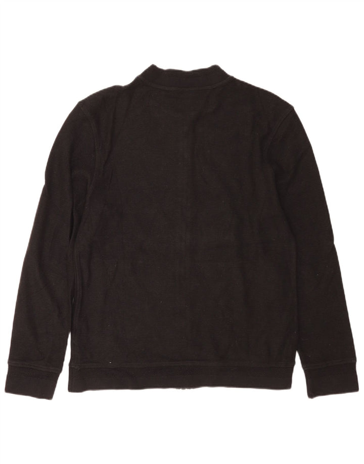 Ανδρική ζακέτα Massimo Dutti, μεσαίο μαύρο βαμβακερό