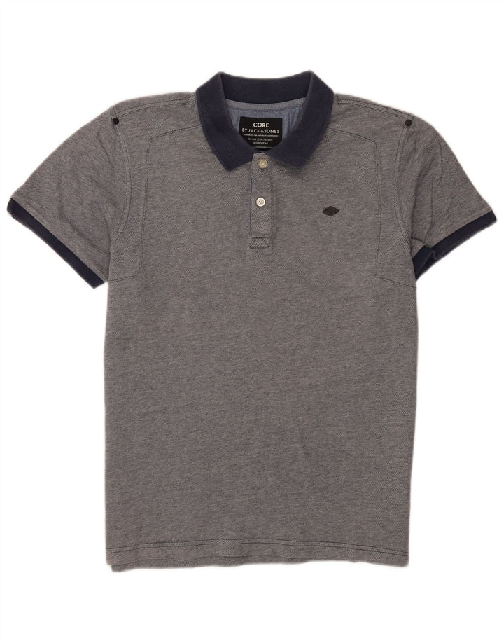 Jack & Jones Ανδρικό πουκάμισο πόλο XL Μπλε βαμβακερό