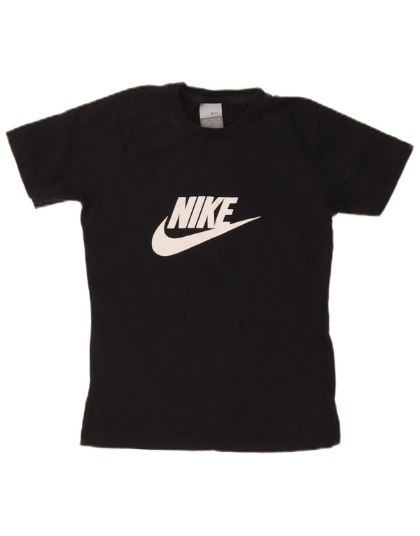 Γυναικείο γραφικό μπλουζάκι NIKE Top UK 8/10 Μικρό μαύρο βαμβακερό