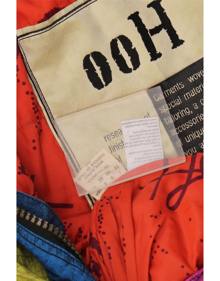 Vintage ανδρική φόρμα σκι με κουκούλα IT 52 Large Blue Colorblock Polyamide