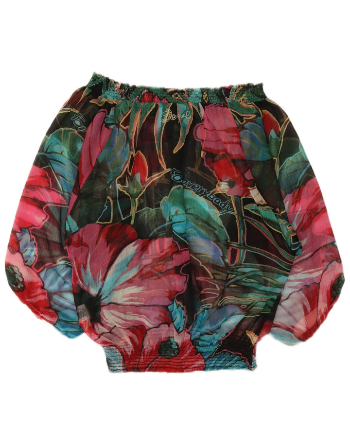 Γυναικείο Desigual Graphic Off Shoulder Top UK 14 Medium πολύχρωμο Floral