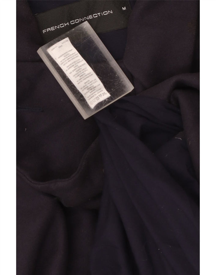 Γαλλική Connection Ανδρική καμπαρντίνα UK 38 Medium Navy Blue Virgin Wool