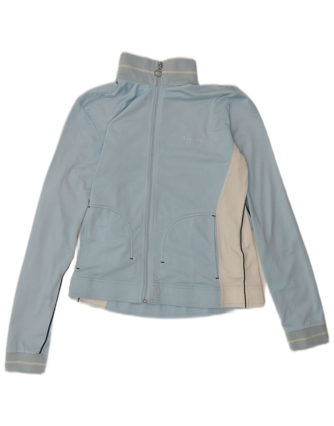 Γυναικεία αθλητική φόρμα Champion Top Jacket UK 14 Large Blue Colorblock Polyester