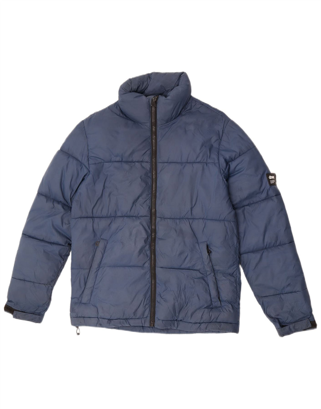 Zara Ανδρικό μπουφάν με επένδυση UK 36 Small Navy Blue Polyester
