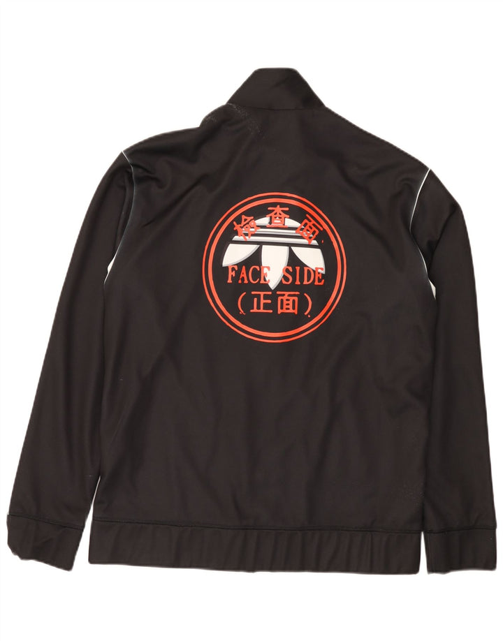 Ανδρική αθλητική φόρμα γραφικών Adidas Top Jacket μεσαίο μαύρο πολυεστέρα