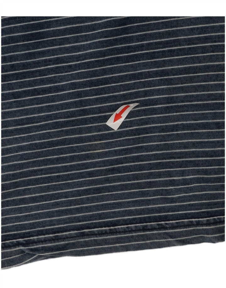 Ανδρικό T-Shirt Penguin Top μεγάλο μπλε ριγέ βαμβακερό