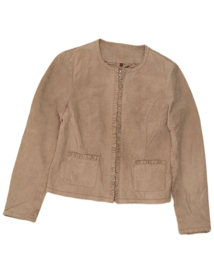 Conbipel Γυναικείο Suede Jacket IT 46 Large Beige Leather