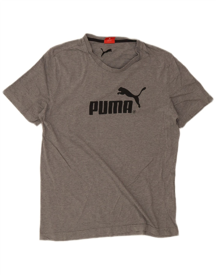 Ανδρικό γραφικό μπλουζάκι Puma Top Medium Grey Flecked