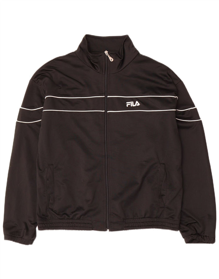 Ανδρική φόρμα Fila Top Jacket Μεσαίο Μαύρο Πολυεστέρα