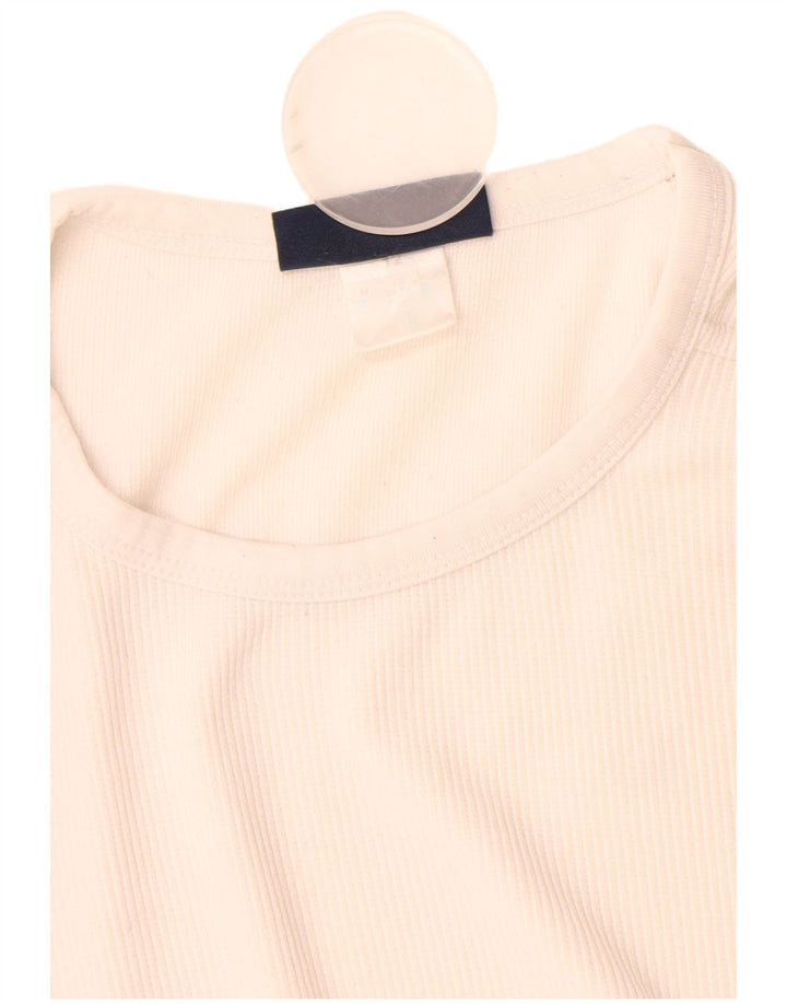 Reebok Γυναικείο T-Shirt Top UK 12 Medium White Polyester