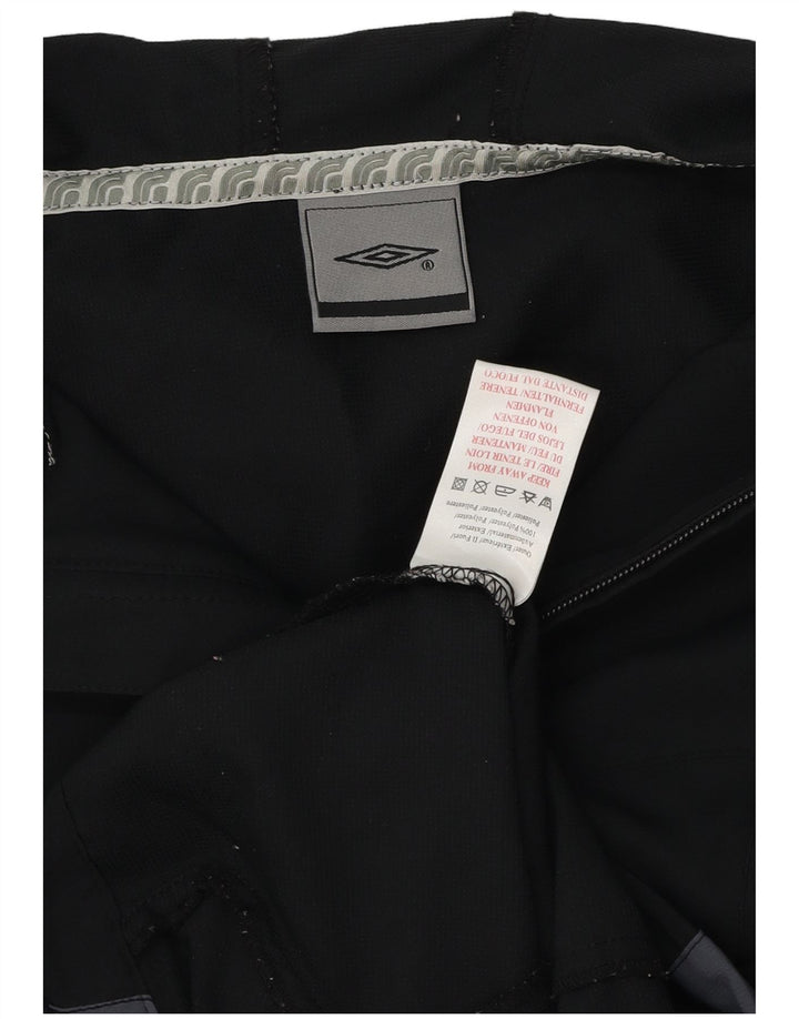 UMBRO Γυναικείο μπουφάν βροχής με κουκούλα UK 14 Medium Black Colourblock Polyester