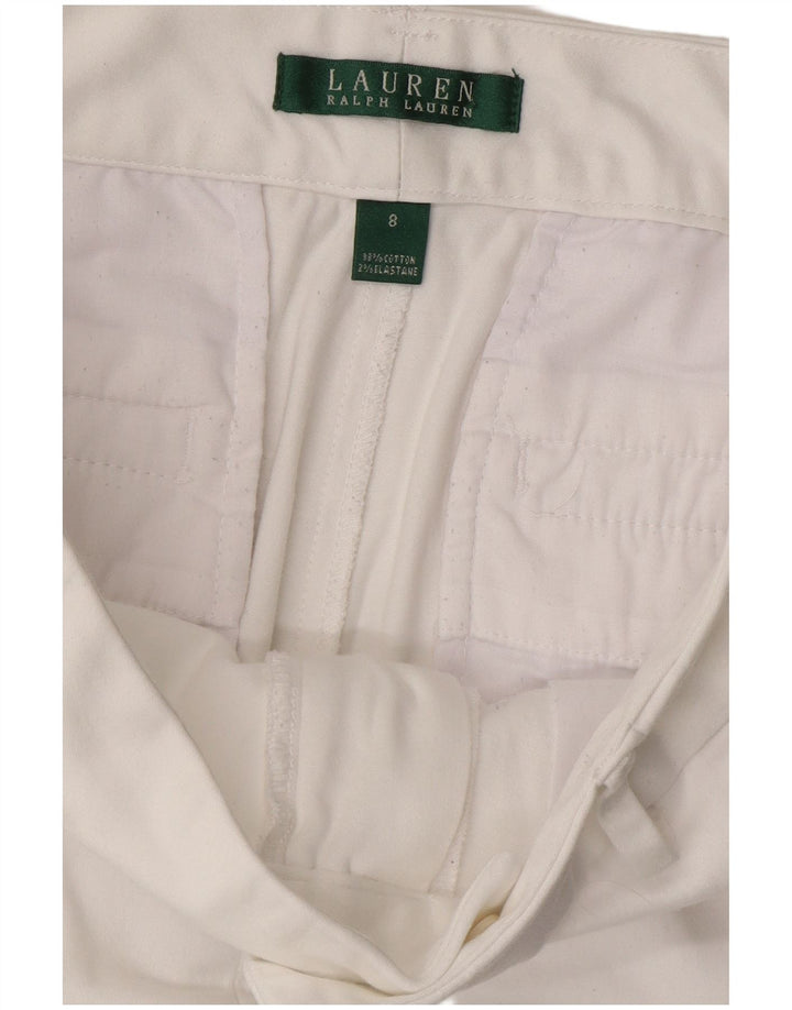 Γυναικείο σορτς Chino Ralph Lauren US 8 Medium W32 Λευκό βαμβακερό