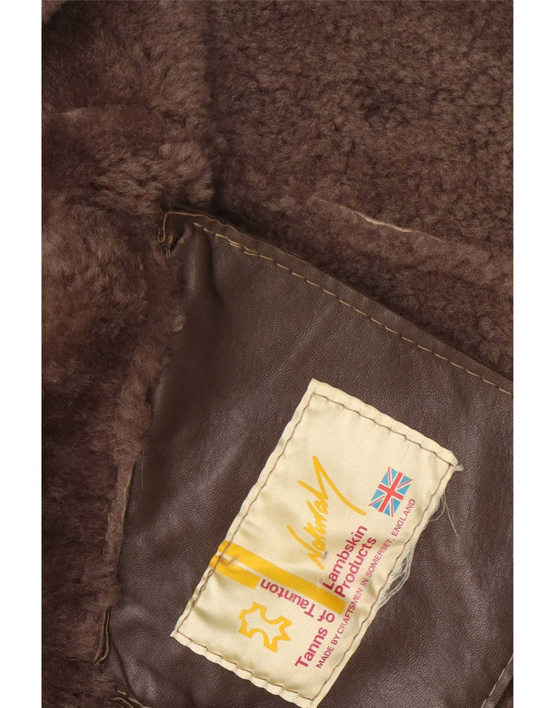 Γυναικείο Shearling Jacket Vintage UK 20 2XL Beige Lambskin