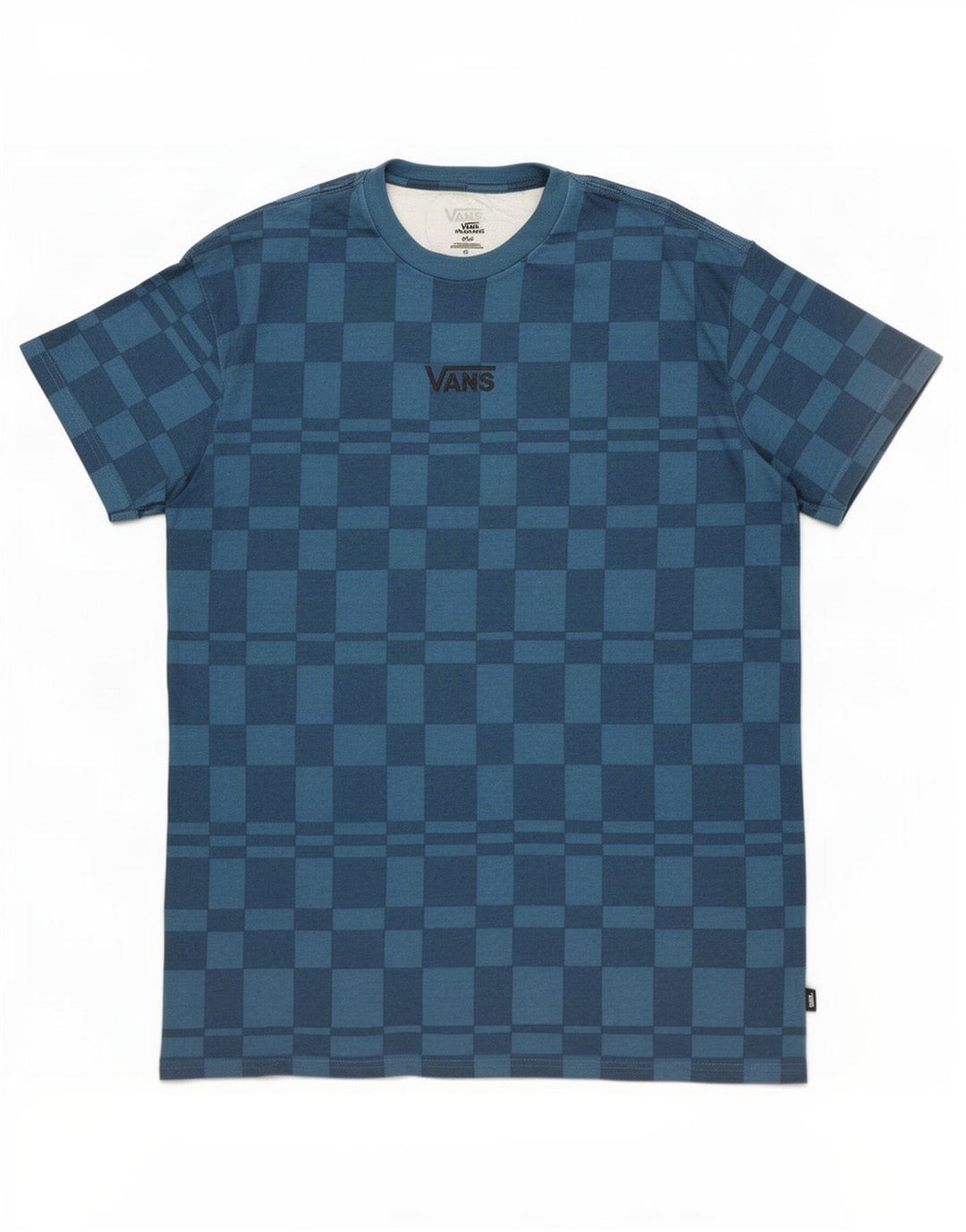 Ανδρικό T-Shirt Vans Top Μικρό Μπλε Γεωμετρικό Βαμβακερό