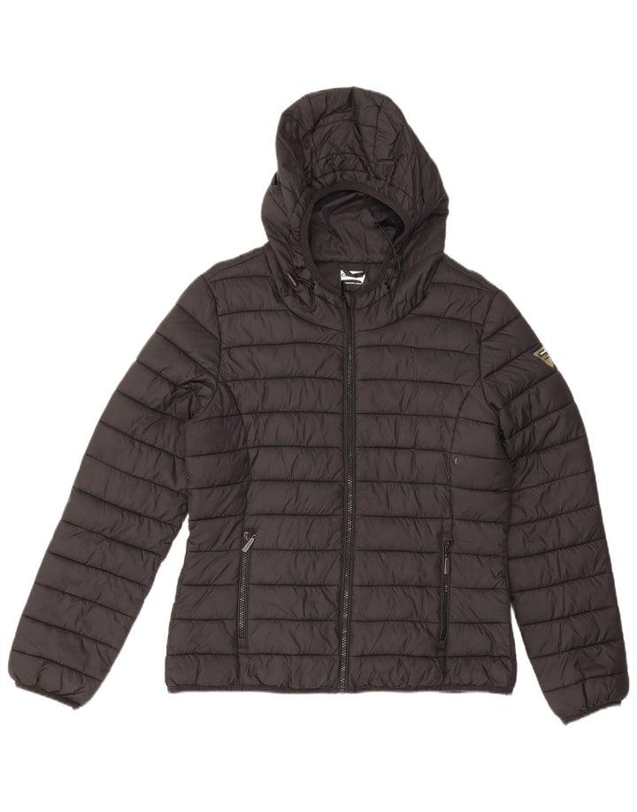 Carrera Γυναικείο μπουφάν με κουκούλα με επένδυση UK 14 Medium Black Polyamide