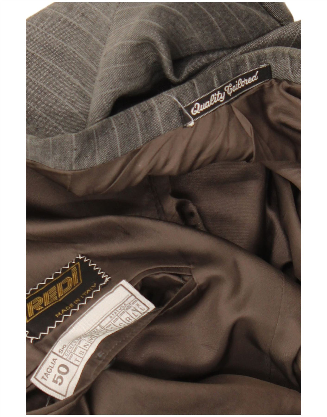 Vintage Ανδρικό Διπλό Μπουφάν Blazer IT 50 Large Grey Pinstripe