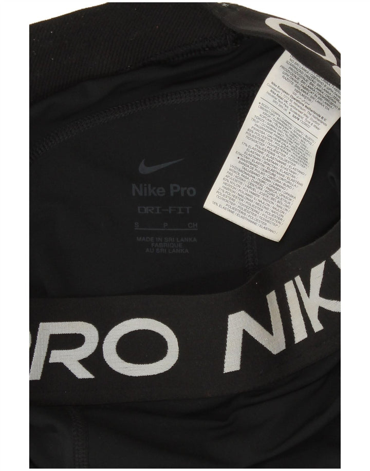 Γυναικεία γραφικά αθλητικά σορτς Nike Dri Fit UK 10 Small Black Polyester