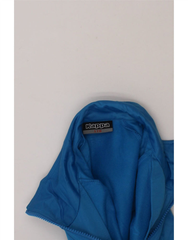 KAPPA Boys Graphic Tracksuit Top Jacket 15-16 Years Blue Polyester Vintage Kappa and Second-Hand Kappa from Messina Hembry 