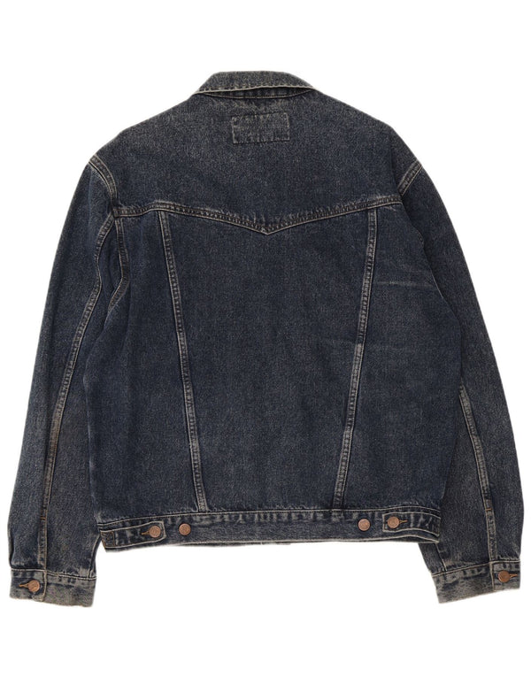 Ανδρικό τζιν μπουφάν Wrangler UK 40 Large Navy Blue Cotton