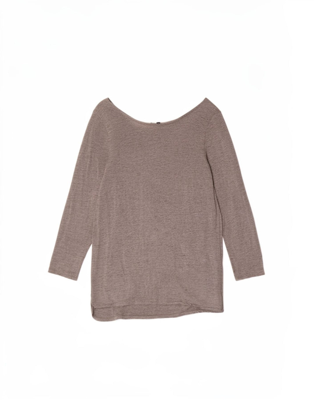 Massimo Dutti γυναικείο τοπ 3/4 μανίκια UK 12 μεσαία γκρι βισκόζη