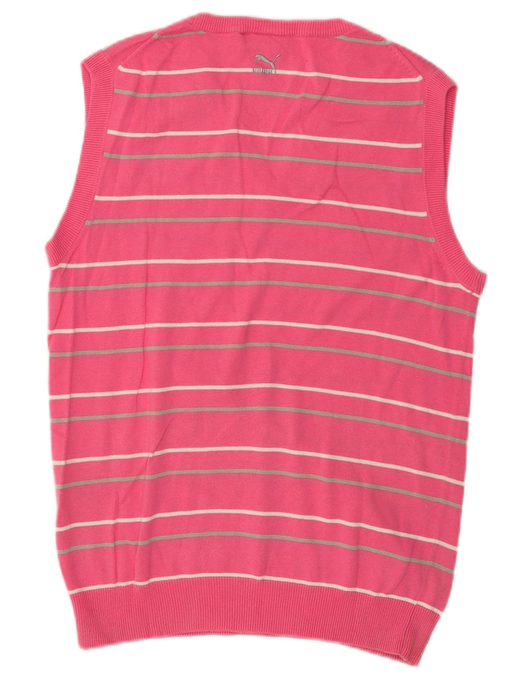 Ανδρικό γιλέκο Puma Tank Top Μεσαίο ροζ ριγέ βαμβακερό