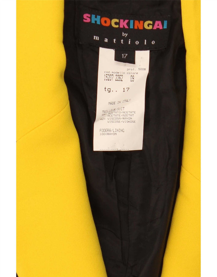 Vintage γυναικείο σακάκι 1 κουμπιού blazer UK 14 μεγάλο μαύρο χρώμα οξικό