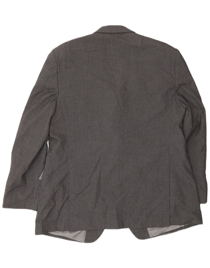 Marks & Spencer Ανδρικό μπουφάν σακάκι με 2 κουμπιά UK 48 2XL Grey Polyester