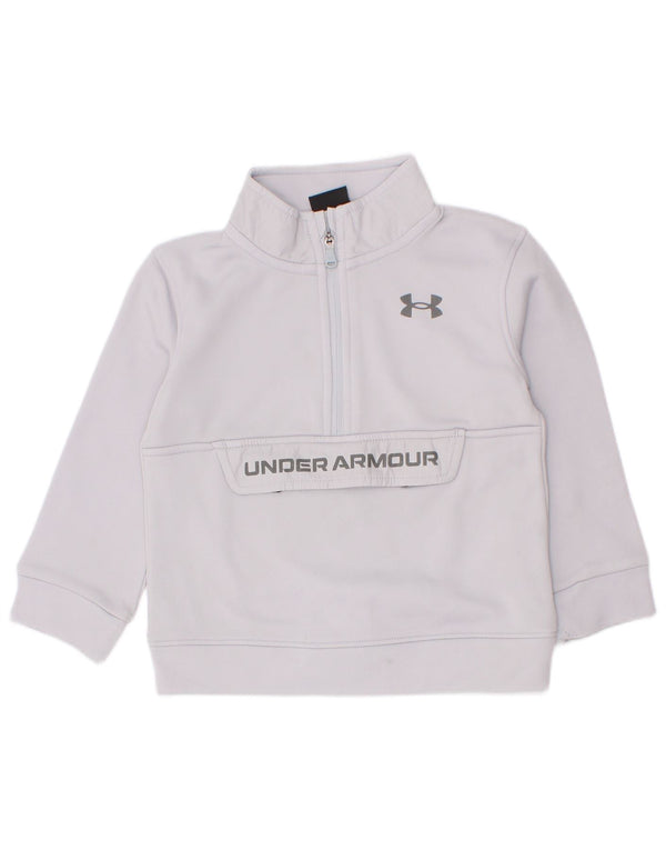 Under Armour Baby Boys γραφικό φούτερ με φερμουάρ γκρι 18-24 μηνών