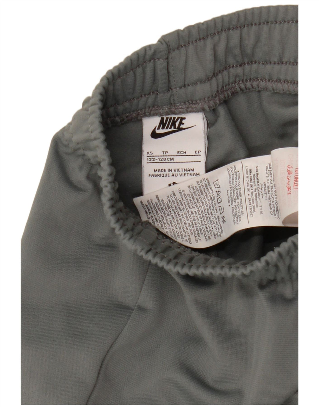 Nike Girls Tracksuit Trousers Joggers 7-8 Years XS Grey Polyester