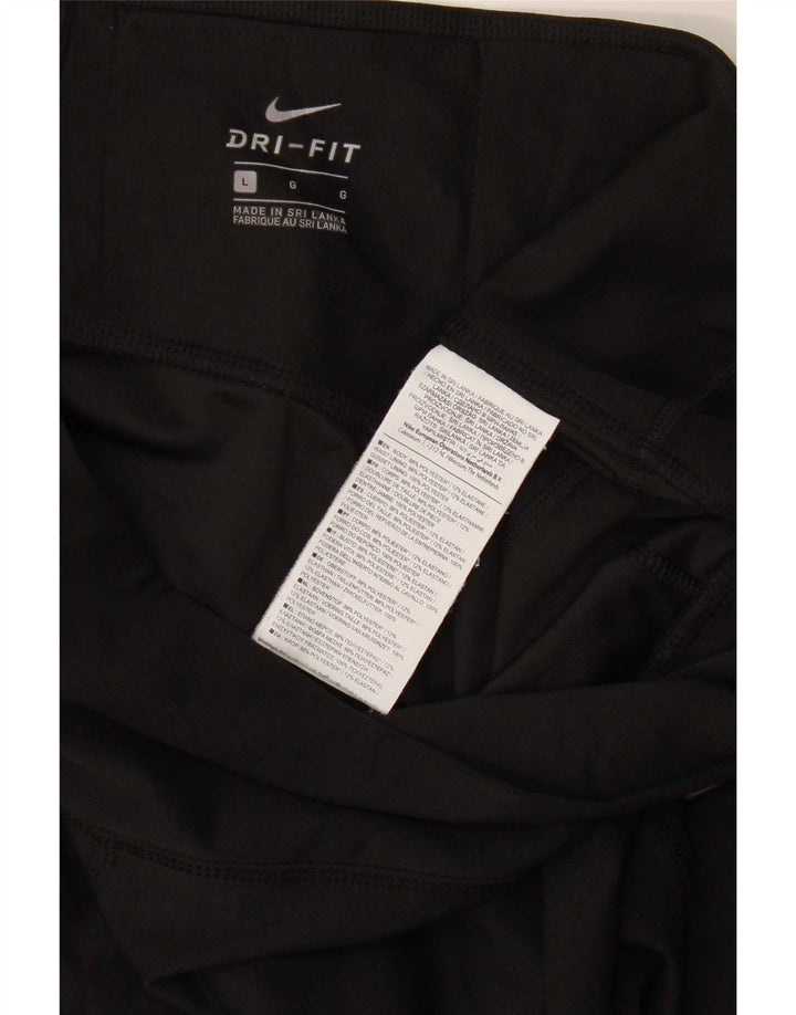 Γυναικείο κολάν Nike Dri Fit UK 14 Μεγάλο μαύρο πολυεστέρα