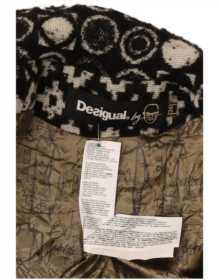 Γυναικείο πανωφόρι Desigual EU 36 Small Black Geometric Viscose