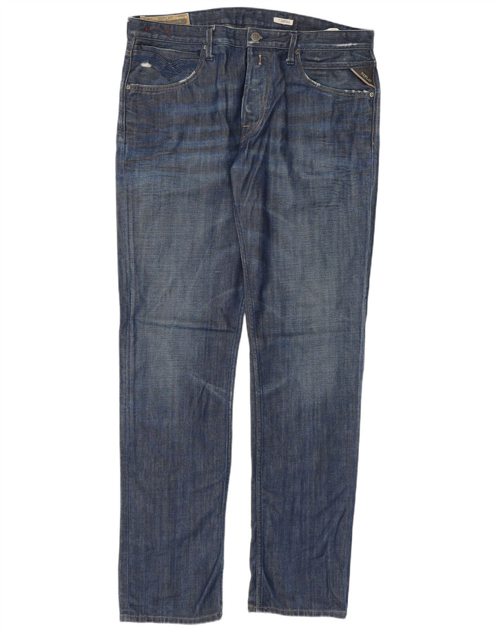 Replay Ανδρικό Tirmar Tapered Jeans W36 L34 Blue Cotton