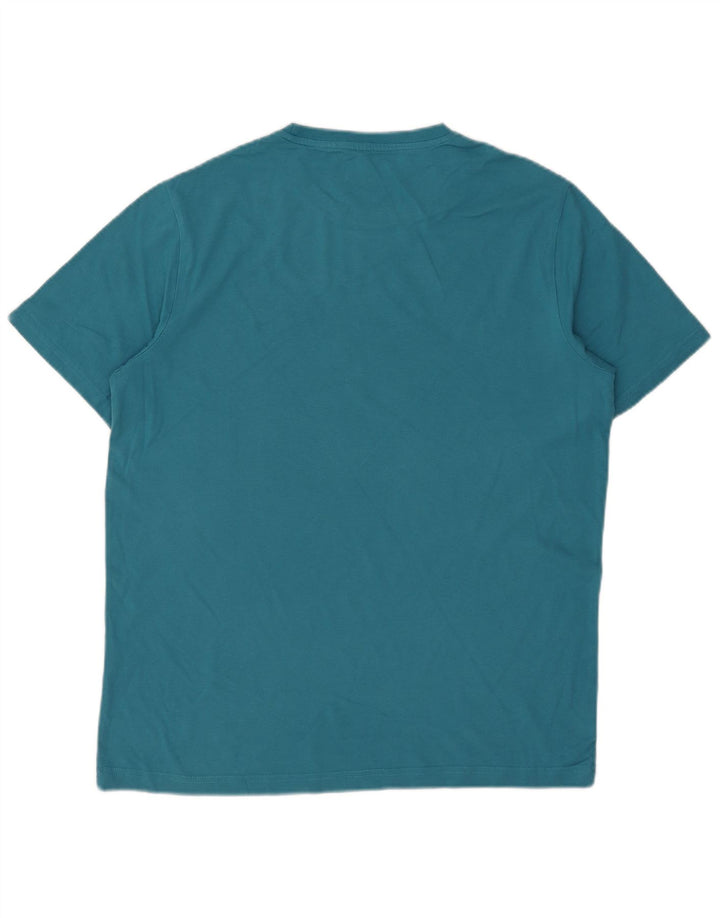 Ανδρικό γραφικό T-Shirt Mountain Warehouse Top μεγάλο μπλε βαμβακερό