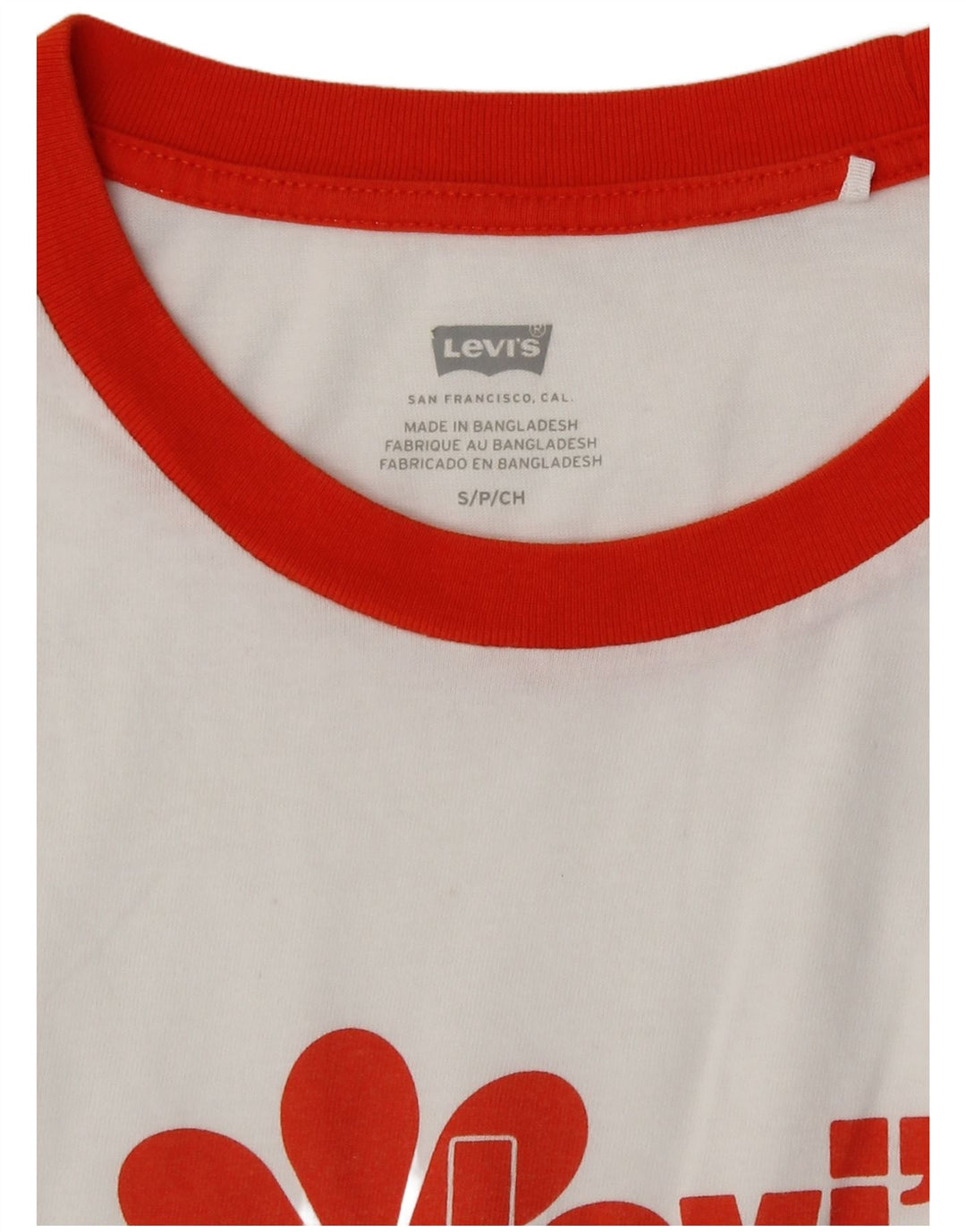 Γυναικείο γραφικό T-Shirt Levi's Top UK 10 Small White