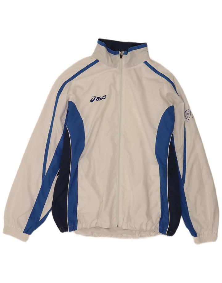 Ανδρική φόρμα Asics Top Jacket 2XL White Colourblock Polyester