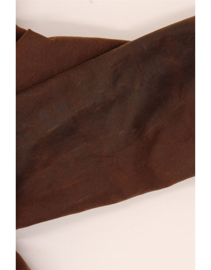 HUNTER Ανδρικό παλτό από κερωμένο βαμβάκι με κουκούλα Capelet UK 34 XS Καφέ βαμβάκι