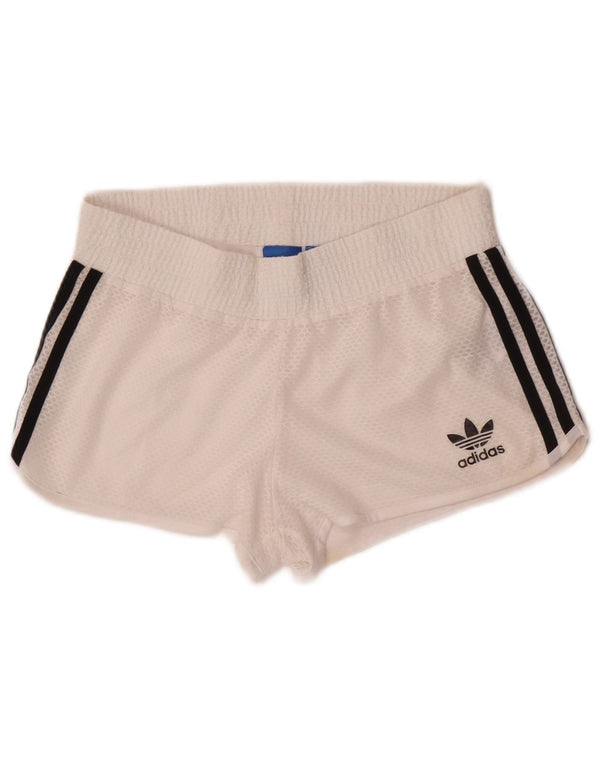 Γυναικείο αθλητικό σορτς ADIDAS UK 8 Small White Polyester