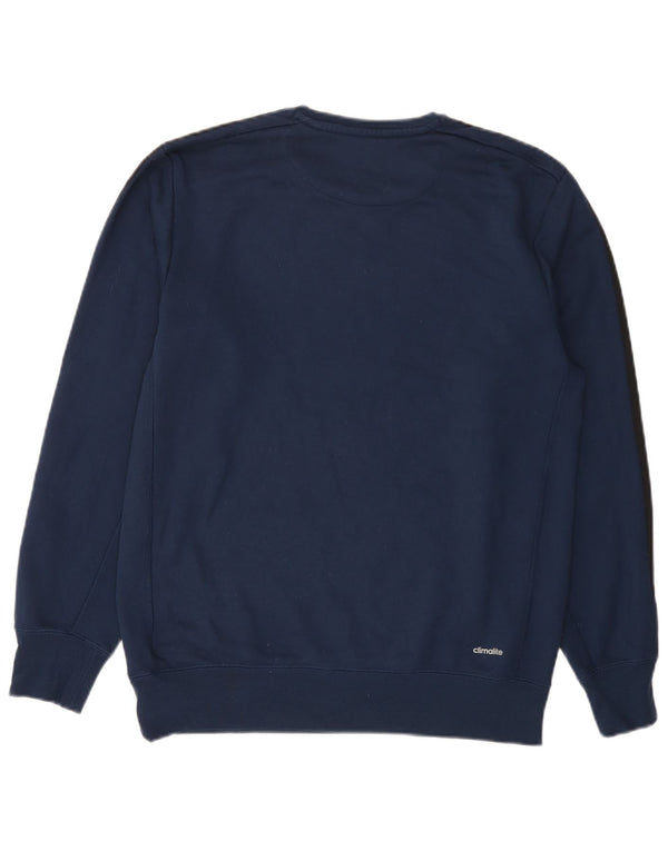 Adidas Ανδρικό Φούτερ Climalite Jumper Medium Navy Blue Polyester