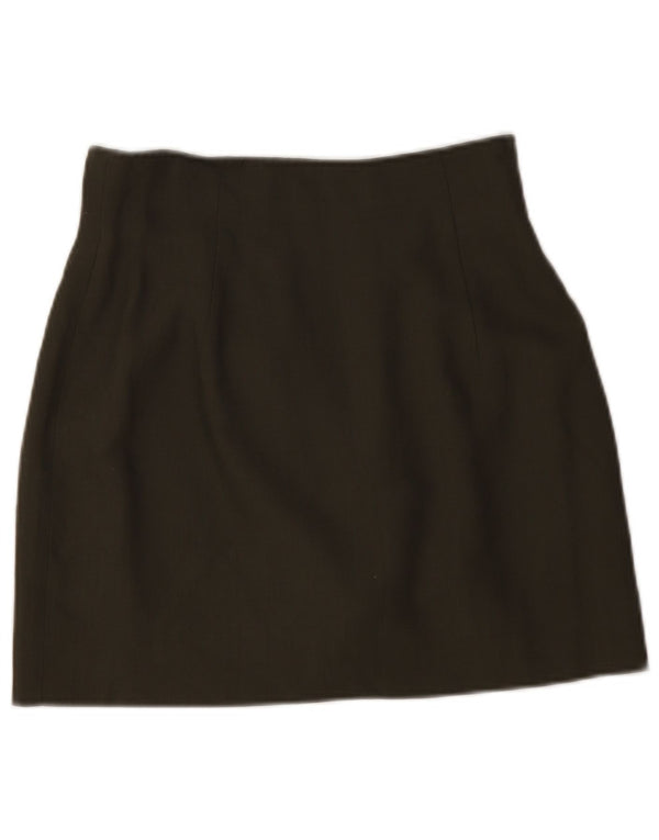 Sisley Womens Wrap Skirt W28 Medium Khaki Viscose