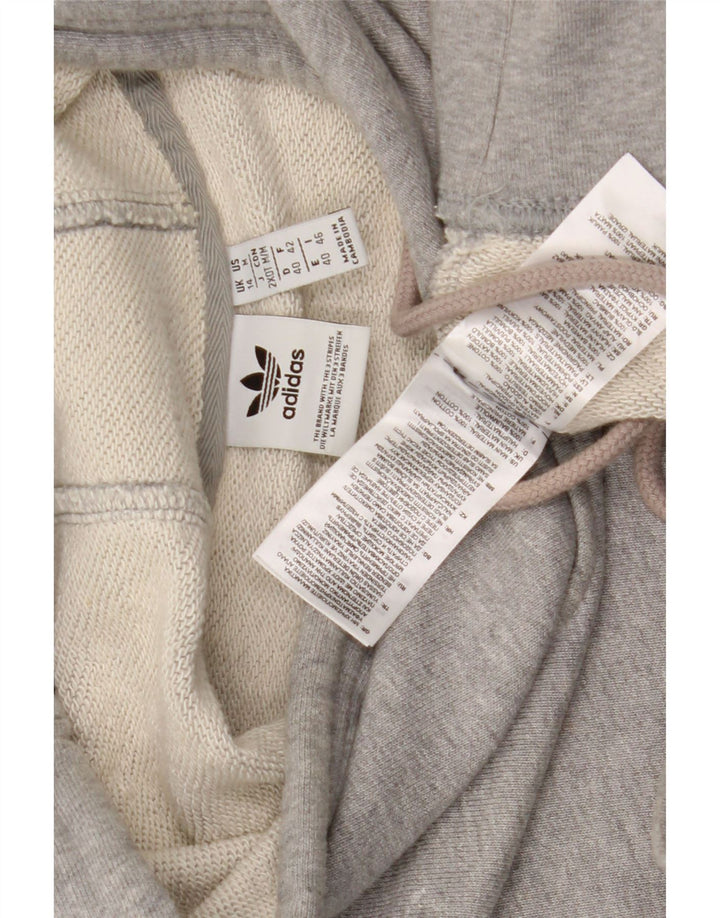 Adidas Γυναικείο Hoodie Jumper UK 14 μεσαίου γκρι βαμβακερό