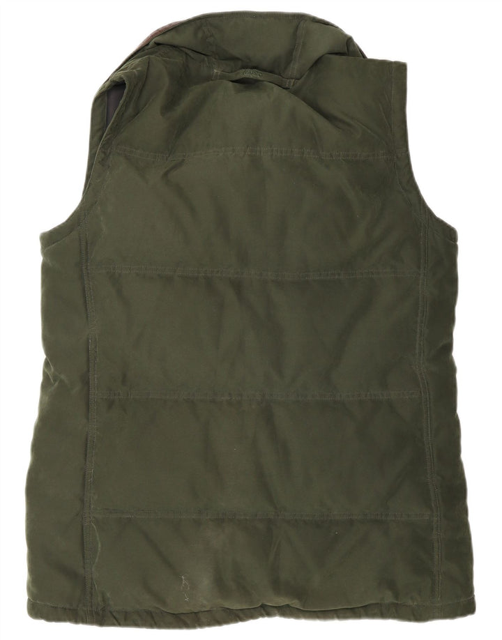 Musto Γυναικείο padded Gilet UK 12 Medium Green Polyester