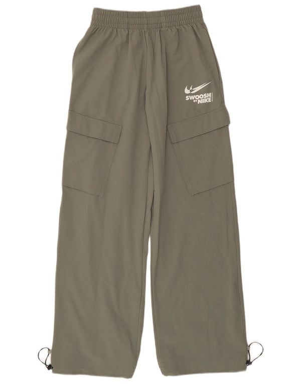 Γυναικεία φόρμα Nike Swoosh Cargo Παντελόνια UK 4 XS Khaki Nylon