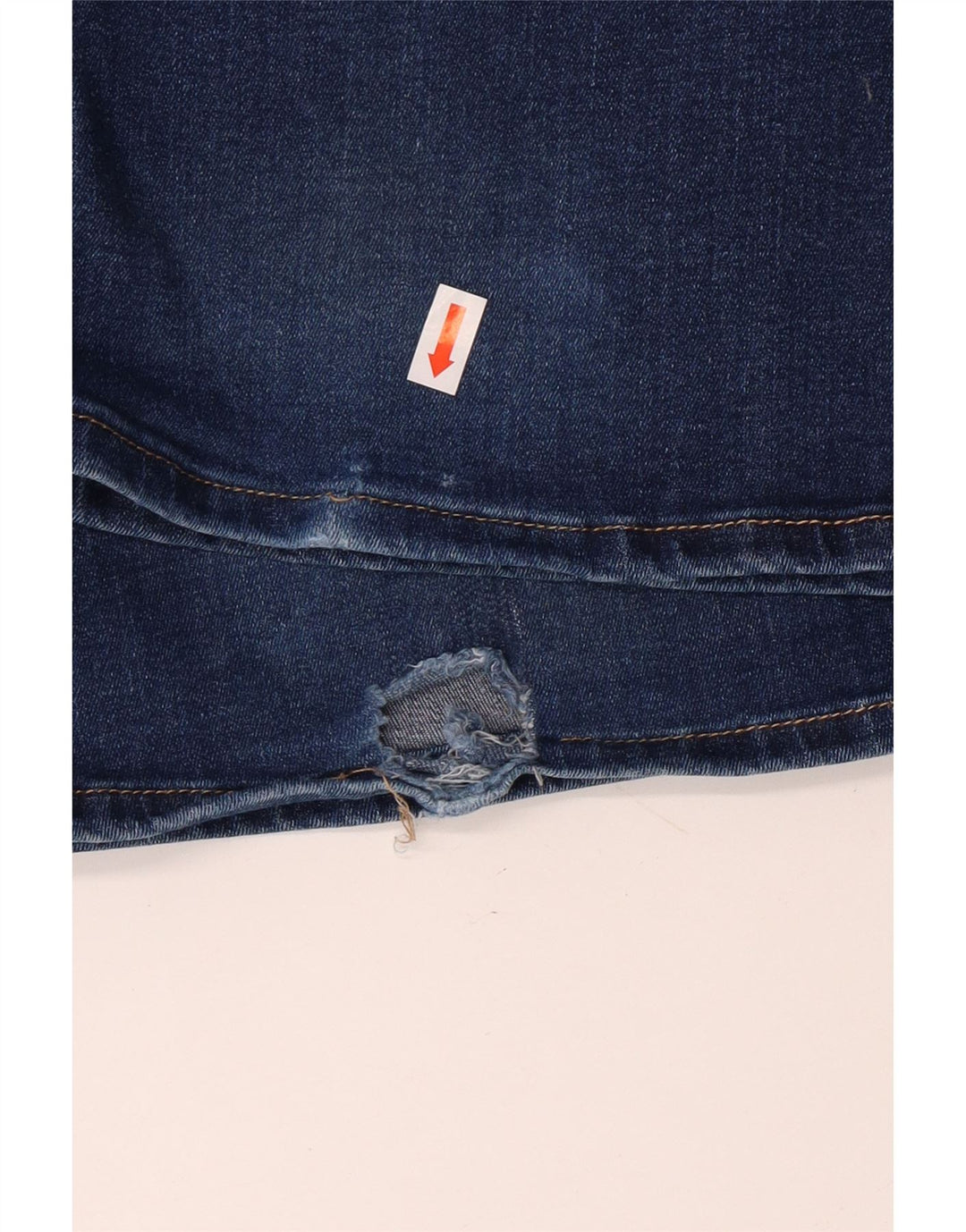 7 ΓΙΑ ΟΛΗ ΤΗΝ ΑΝΘΡΩΠΟΤΗΤΑ Γυναικεία τζιν με φλάντζα W26 L35 Μπλε βαμβακερό