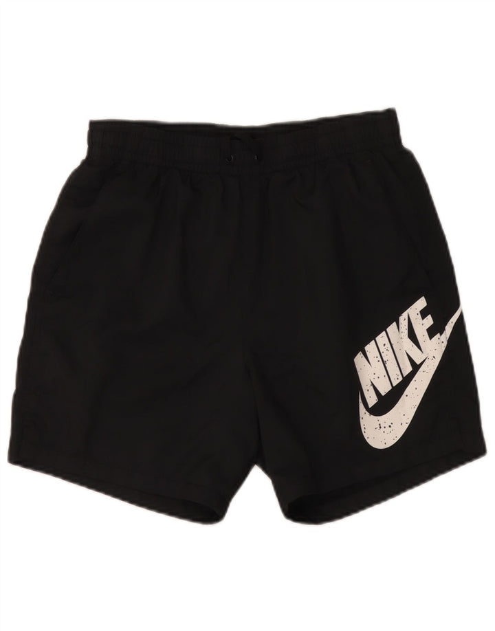 Ανδρικό γραφικό αθλητικό σορτς Nike, μικρό μαύρο πολυεστέρα