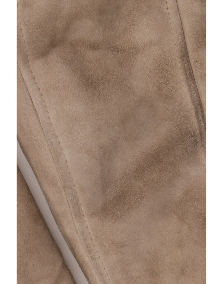 Vintage Γυναικείο Παλτό Shearling IT 46 Large Beige Leather
